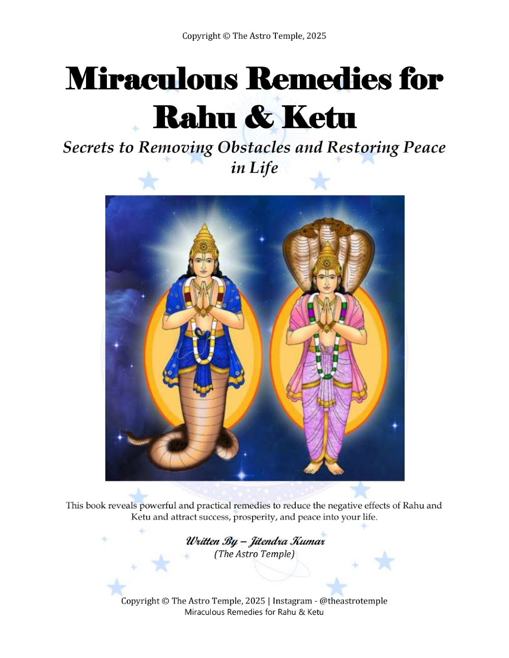 Cover of Miraculous Remedies for Rahu & Ketu