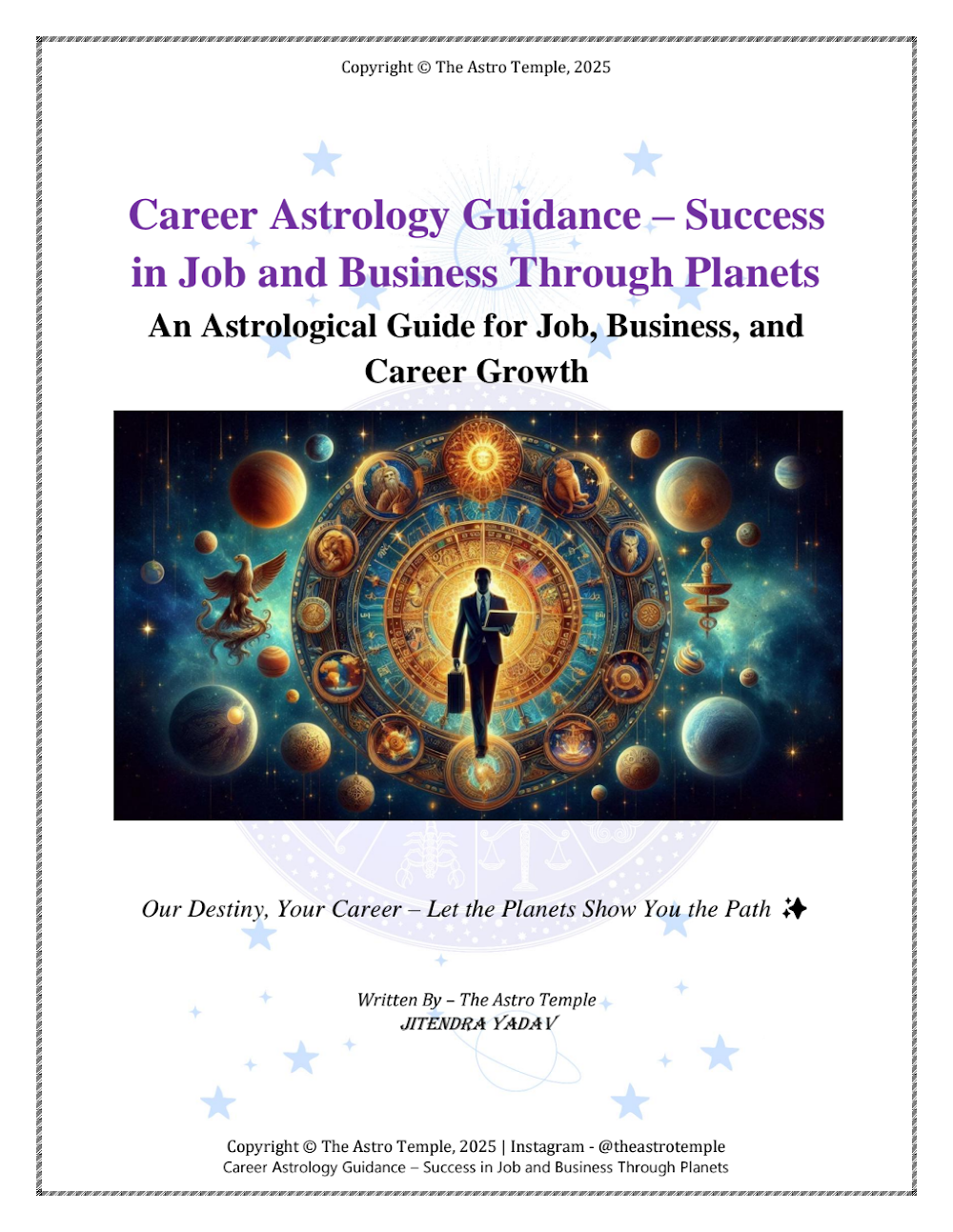 Cover of Career Astrology Guidance